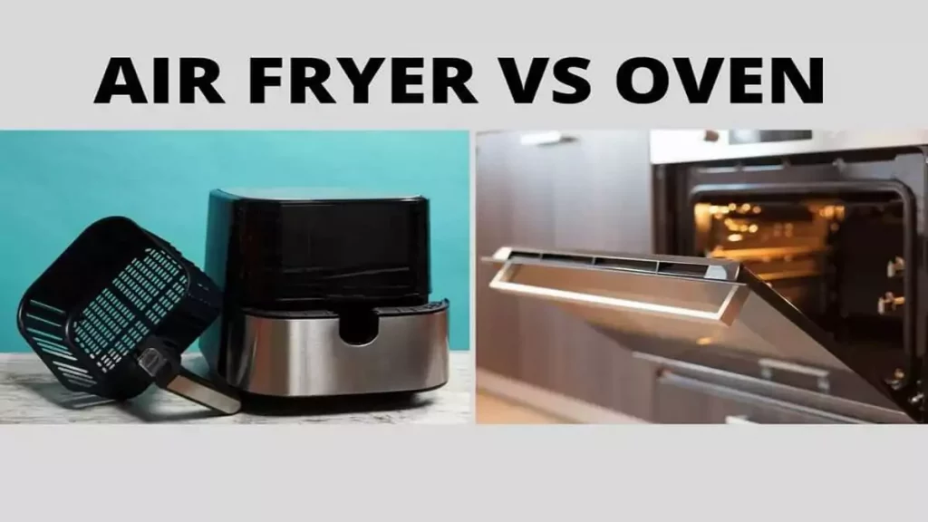 Abertura do post sobre Forno Elétrico ou Air Fryer: ilustração com forno elétrico e air fryer